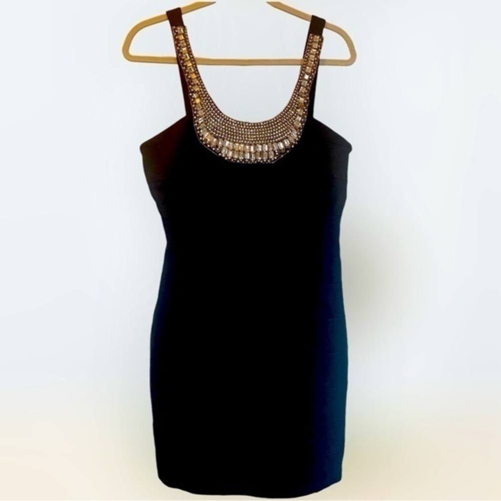 Inc International Concepts womens black knit cocktail dress size 12